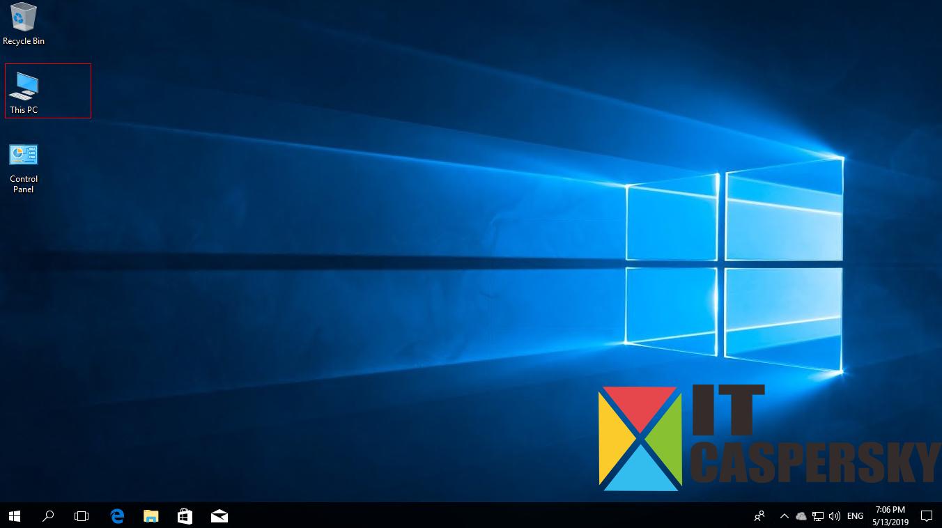 ขั้นตอนการนำ icon this pc บน Windows 10 ออกมาหน้าจอ - IT Caspersky